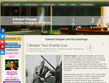 Tablet Screenshot of edwardhopper.net